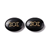 Natural Obsidian Healing Massage Palm Stones G-E579-03D-1
