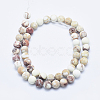 Natural Imperial Jasper Beads Strands X-G-A175C-8mm-01-4