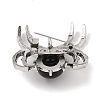 Natural Obsidian Brooches G-A224-01AS-13-2