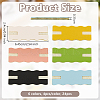 24Pcs 6 Colors Imitation Leather Necklace Anti-Winding Display Cards with Wool NDIS-OC0001-02-2