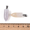 Natural Grey Agate Pendants G-N349-16P-08-3