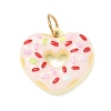 Valentine's Day Spray Painted 304 Stainless Steel Pendants SA-CBA08A6-07B-G-1