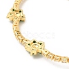 Cubic Zirconia Chain Bracelet BJEW-A132-22G-4