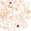 40Pcs 20 Styles Alloy Enamel Pendants ENAM-SC0009-99-1