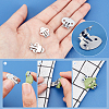 60Pcs 3 Style Iron Large Flat Blank Clips IFIN-PH0001-77-3