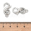 Brass S-Shaped Swirl Lobster Clasp for Jewelry Making KK-CBA5585-05P-3