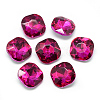 Pointed Back Glass Rhinestone Cabochons RGLA-T032-12x12mm-10-1