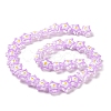 Transparent Glass Beads Strands LAMP-K037-07D-2