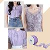 Nylon Pleated Elastic Mesh Lace Ribbon OCOR-WH0086-96C-6