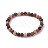 Wood Beads Stretch Bracelets BJEW-JB05050-01-1