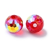 AB Color Plated Glass Beads EGLA-P059-02A-AB08-2