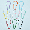 20Pcs 10 Colors Iron Bulb Shaped Plastic Push Gate Snap Keychain Clasp Findings IFIN-SC0001-94-5