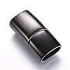 304 Stainless Steel Magnetic Clasps with Glue-in Ends STAS-D159-28B-1