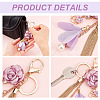 2Pcs 2 Colors Alloy Keychain KEYC-WR0001-15-3