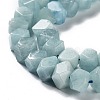 Natural Aquamarine Beads Strands G-D091-A19-4