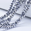 Electroplate Transparent Glass Beads Strands EGLA-A034-T1mm-UA05-1