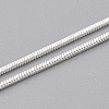 Brass Square Snake Chain Necklace Making MAK-T006-10B-S-3
