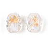 Handmade Gold & Silver Foil Glass Beads FOIL-N030-02I-5