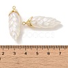Rainbow Iridescent Plating Resin Pendants LS-RESI-C047-03B-G-3