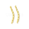 Brass Twist Tube Beads KK-U057-06G-1