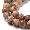 Natural Orange Calcite Beads Strands G-E185-04A-4