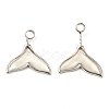 Natural White Shell Pendants SHEL-K006-20P-1