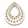 Undyed Wood Big Pendants WOOD-T008-39-3