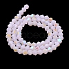 Imitation Jade Electroplate Glass Beads Strands GLAA-F029-J4mm-D02-2
