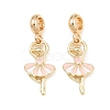 Alloy Enamel European Dangle Charms AL-CBAC2D3-18G-1