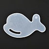 Dolphin Shaped Silhouette Silicone Cup Mat Molds DIY-I065-02-3