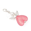 Heart Angel Luminous Acrylic Pendant Decoration HJEW-JM03806-02-6