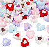 55Pcs 11 Colors Opaque Acrylic Beads OACR-TA0004-79-3