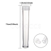 Clear Tube Plastic Bead Containers with Lid C066Y-01-2