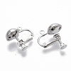 Brass Screw On Clip Earring Converter X-KK-T051-43P-NF-1