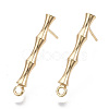 Brass Stud Earring Findings X-KK-N230-08G-NF-1