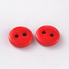 2-Hole Flat Round Resin Sewing Buttons for Costume Design BUTT-E119-34L-10-2