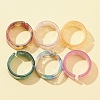 Resin Wide Band Cuff Ring RJEW-FS0001-07-3
