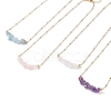 Natural Mixed Stone Chips Beaded Necklaces NJEW-JN03969-2