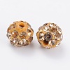 Polymer Clay Rhinestone Beads RB-A053-4mm-14-2