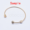 Eco-Friendly 316 Surgical Stainless Steel Cuff Bangle Making STAS-I078-02RG-NR-3