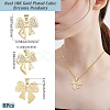 8Pcs Brass Micro Pave Cubic Zirconia Pendants KK-BBC0020-49-2