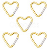 5Pcs Zinc Alloy Spring Gate Rings FIND-TA0009-73J-2