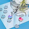 60Pcs 304 Stainless Steel Plain Edge Bezel Cups STAS-SC0009-12-4