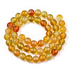 Glass Round Beads Strands GLAA-M044-01J-2