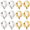 16Pcs 2 Colors 304 Stainless Steel Huggie Hoop Earrings Findings STAS-BBC0009-68B-7