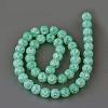 Synthetic Crackle Quartz Beads Strands GLAA-S134-6mm-11-4
