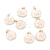 Brass Enamel Pendants X-KK-A155-11G-2