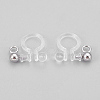 304 Stainless Steel and Plastic Clip-on Earring Findings X-STAS-P208-01P-2