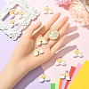 10Pcs Opaque Resin Pendants RESI-YW0003-49-3