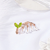 1Pc Lily Enamel Pins JEWB-LP0004-62-3